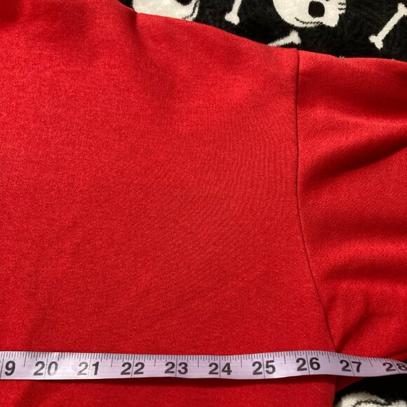 VINTAGE Red plus size monogrammed letter P sweatshirt ~ Paisley 2X XXL 3X top - Picture 8 of 12